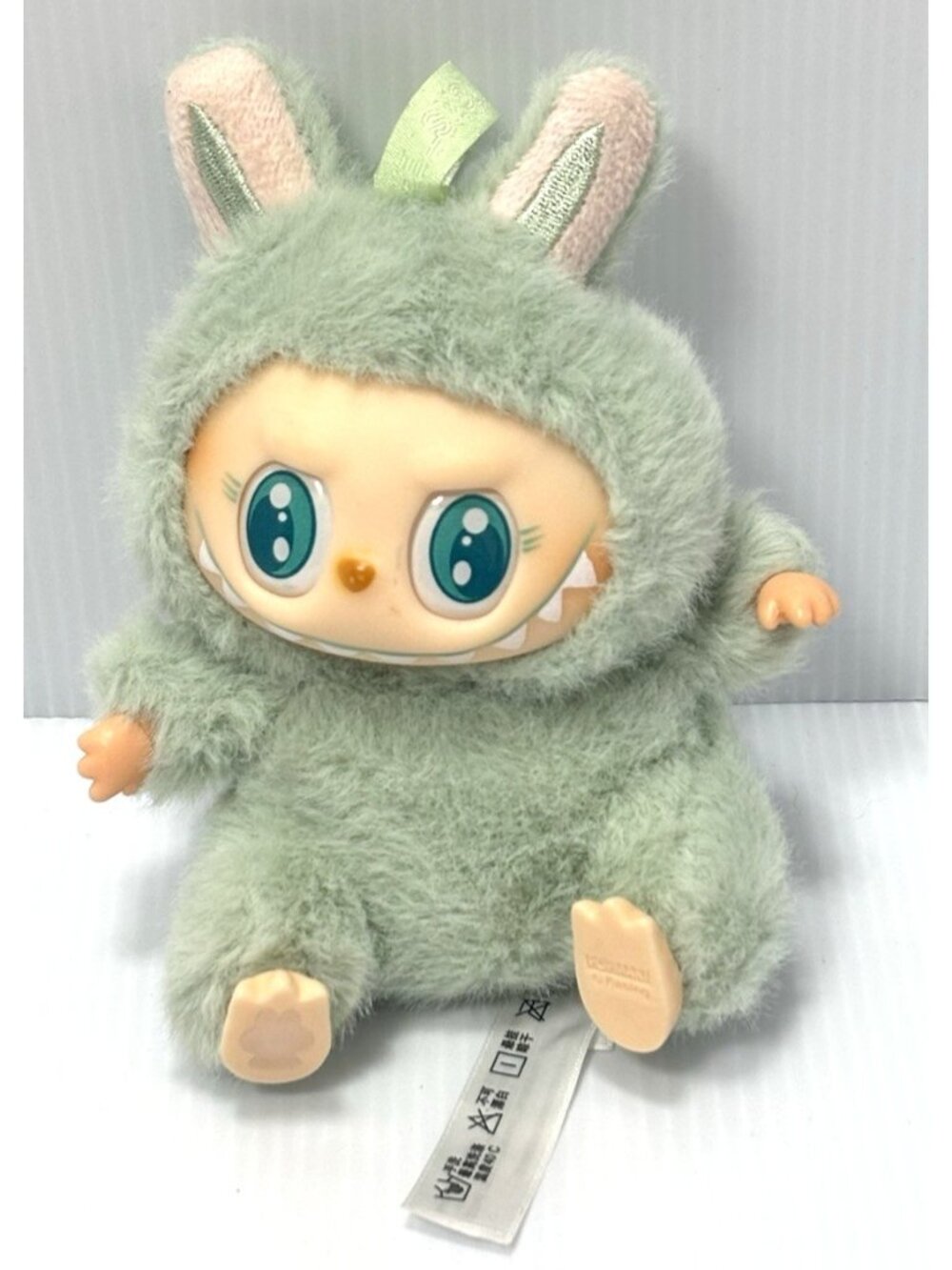 Pop Mart Labubu The Monsters Fall in Wild Vinyl Plush Doll Green Rabbit GUC